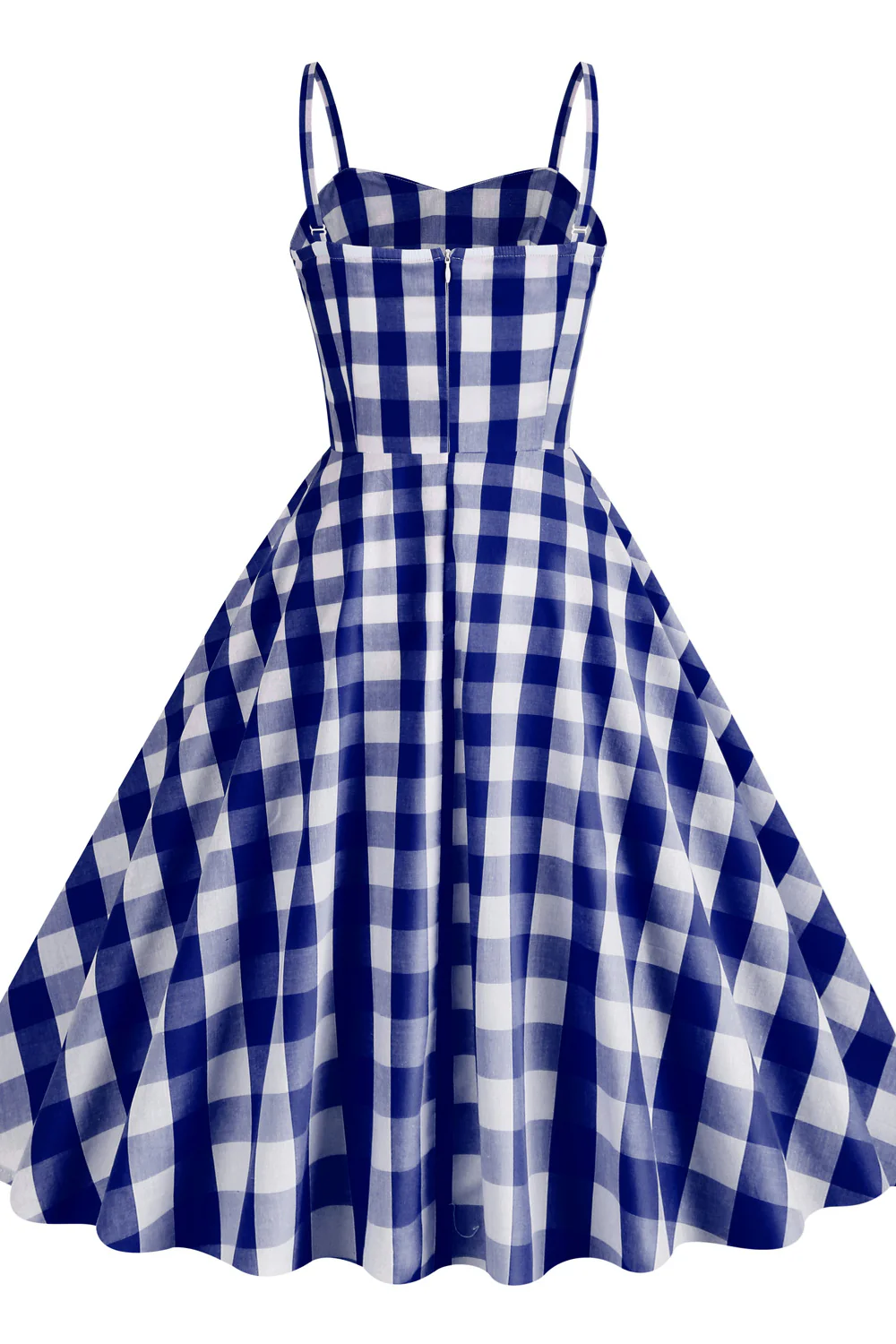 Straps Pink Plaid Barbie Dress - Image 10