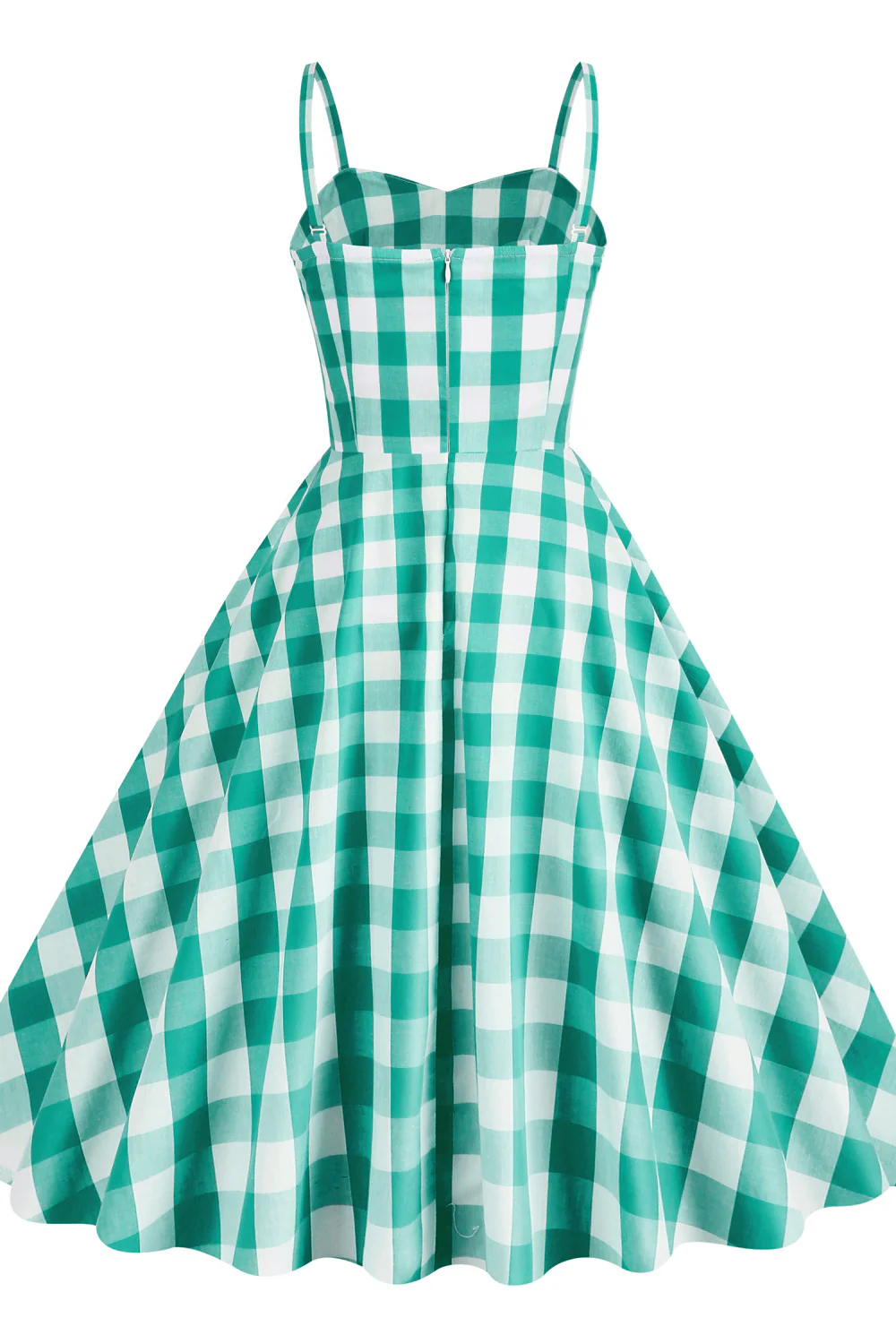 Straps Pink Plaid Barbie Dress - Image 11