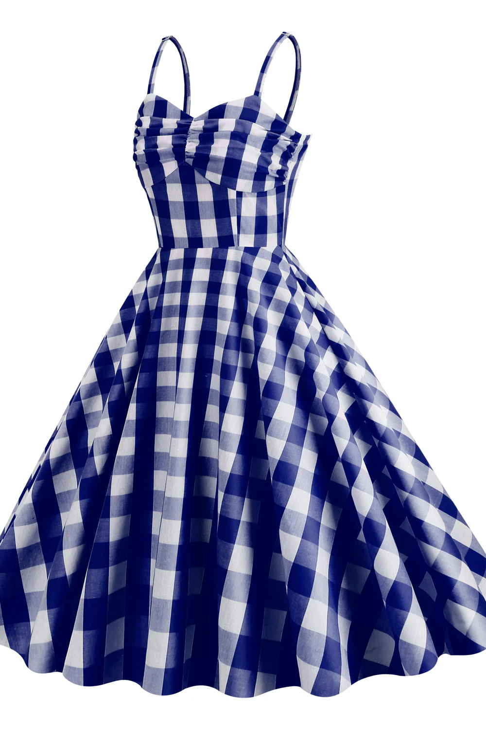 Straps Pink Plaid Barbie Dress - Image 15