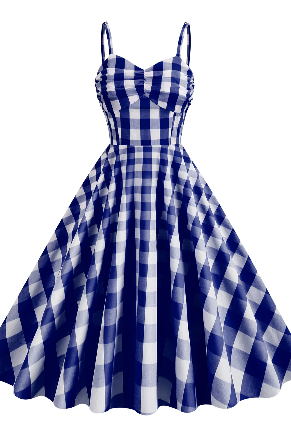 Straps Pink Plaid Barbie Dress - Image 9