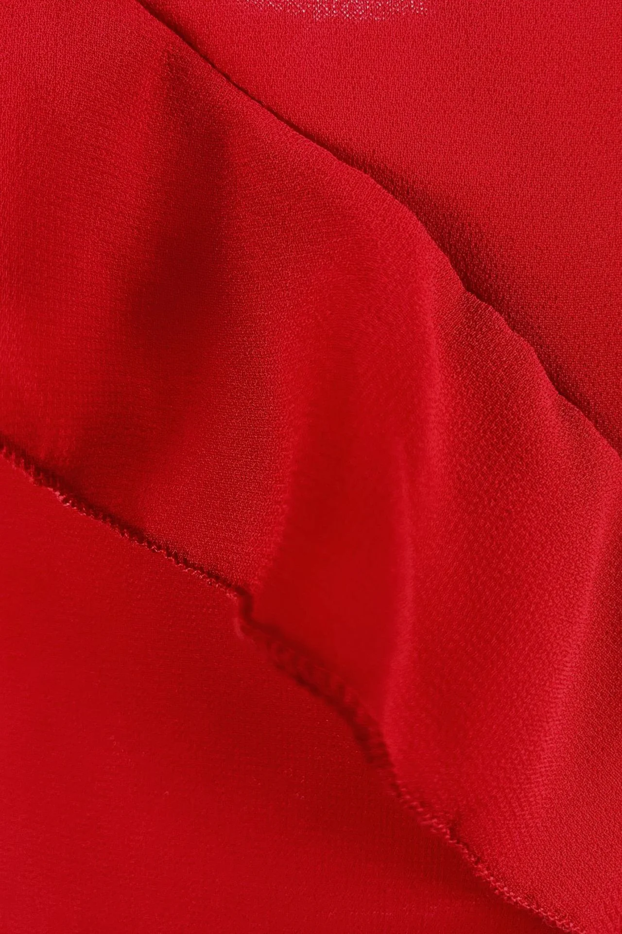 Straps Red Ruffle Sheath Long Dress with Slit - Image 7