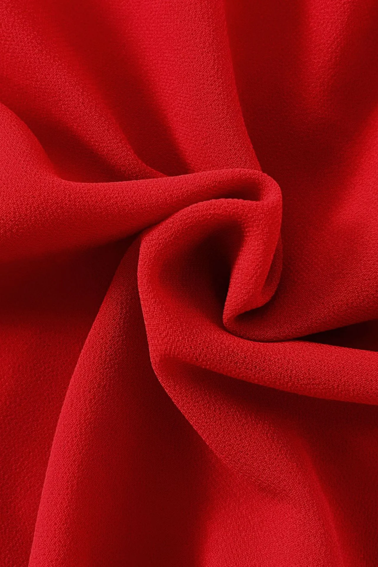Straps Red Ruffle Sheath Long Dress with Slit - Image 8