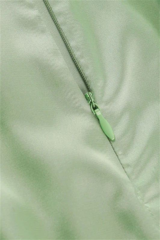 Straps Sage Green Ruffle Short Party Dress - Image 5