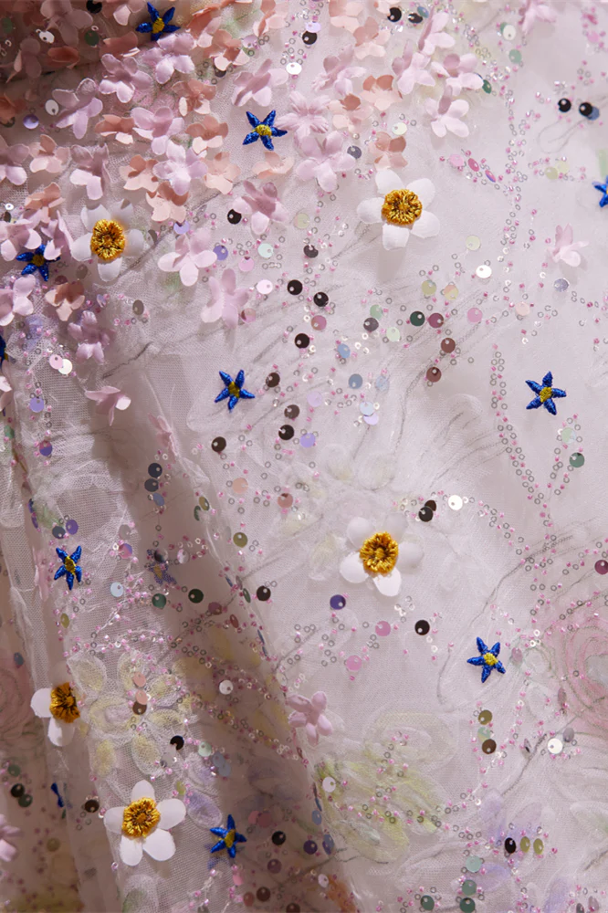 Sweetheart Flower Blossoming A-line Short Party Dress - Image 4
