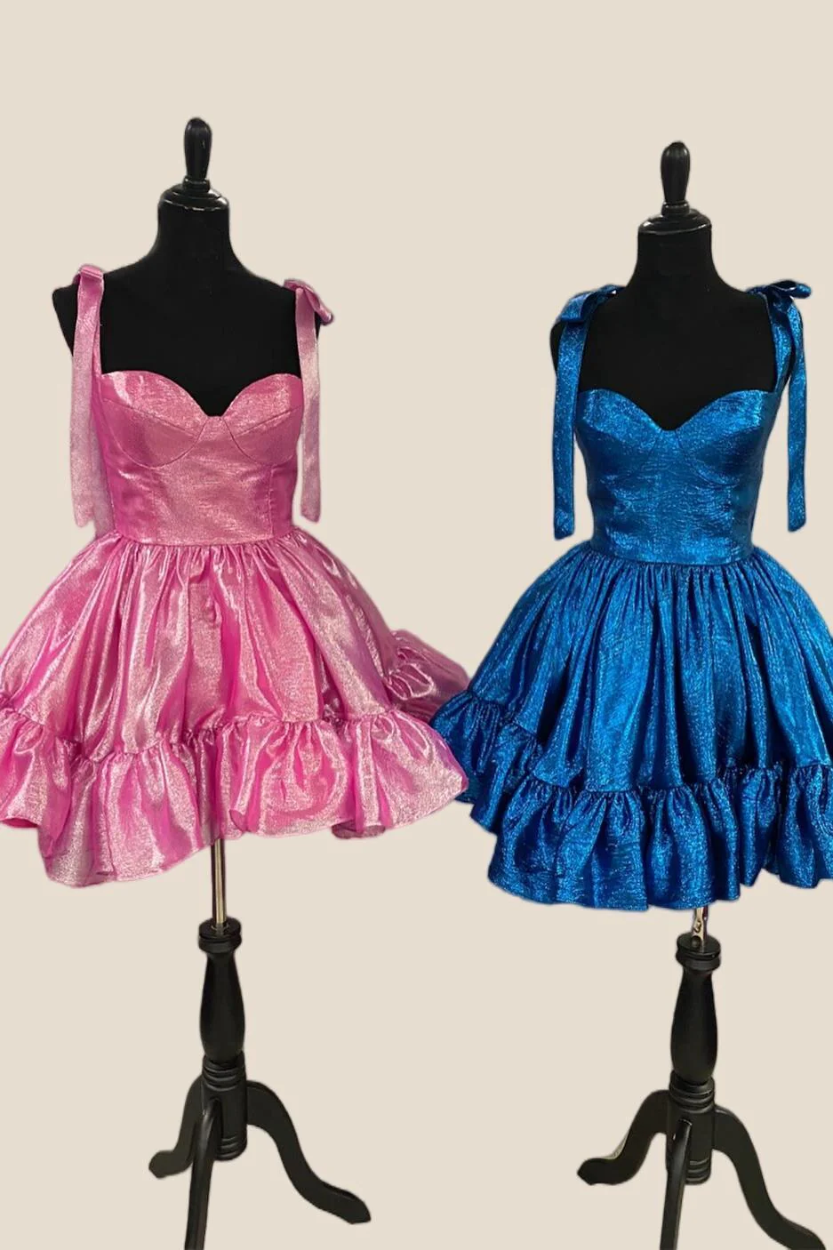 Sweetheart Green Ruffles A-line Short Dress - Image 2