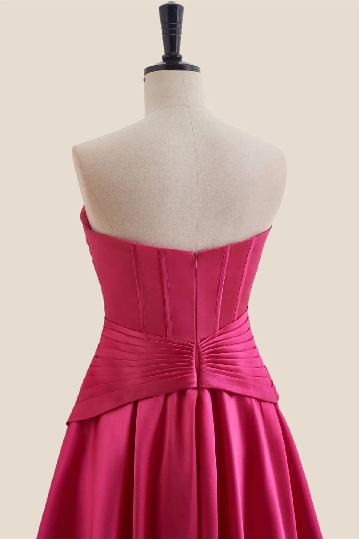Sweetheart Hot Pink Keyhole A-line Short Dress - Image 11