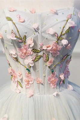 Sweetheart Pink Flowers Short A-line Homecoming Dress - Image 6