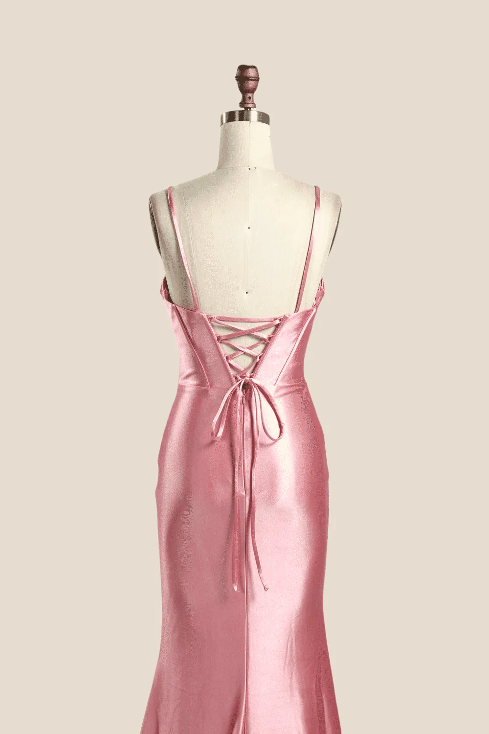 Sweetheart Pink Ruched Long Dress with Keyhole - Image 13