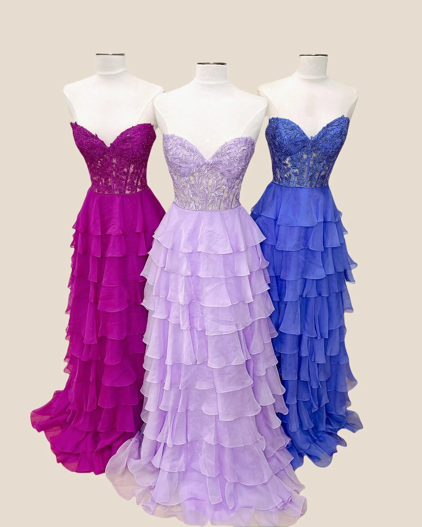Sweetheart Yellow Appliques Tiered Ruffles Dress - Image 5