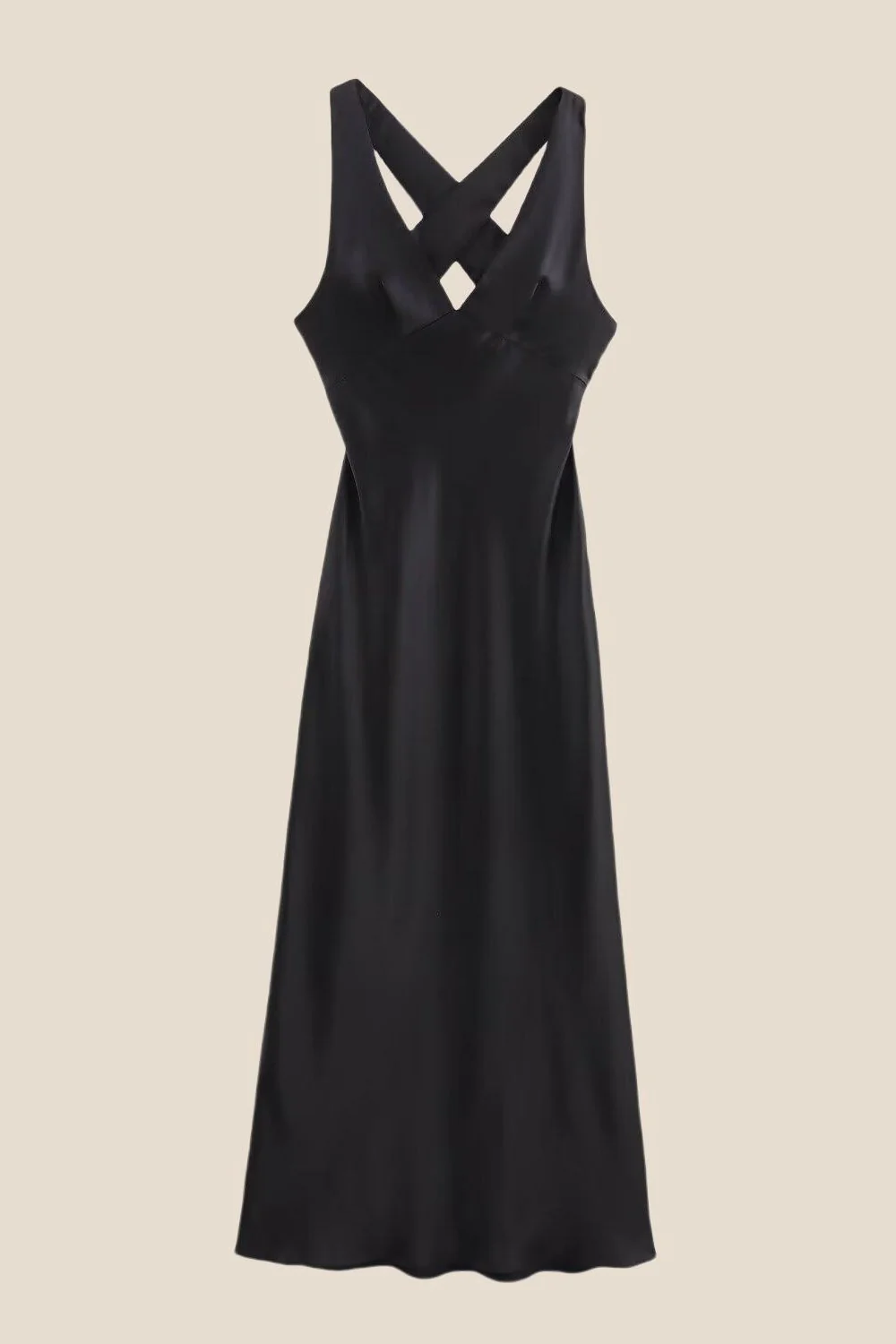 V-neck Blue Open Back Sheath Long Dress - Image 4