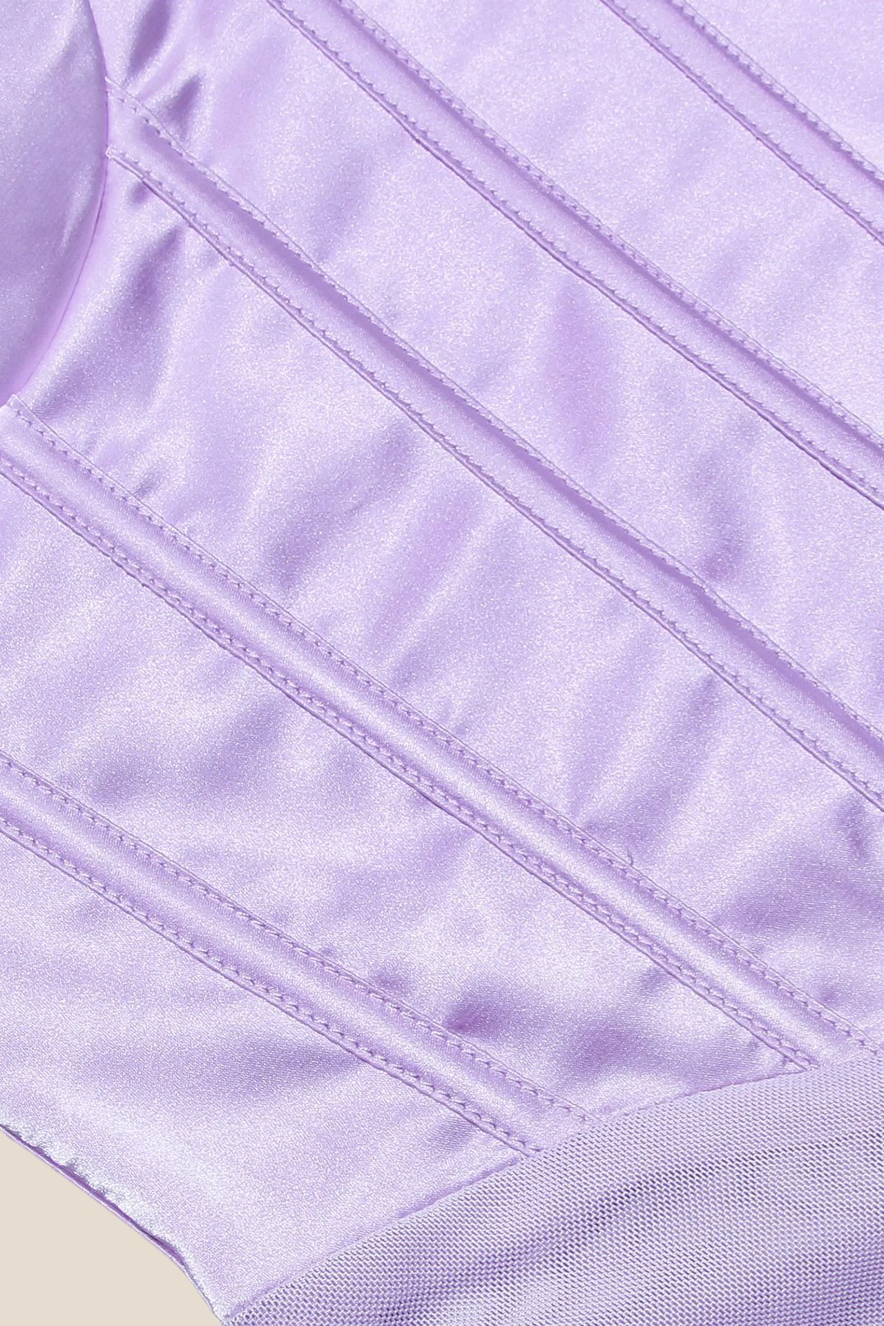 V-neck Lilac Mermaid Long Dress with Slit - Image 6