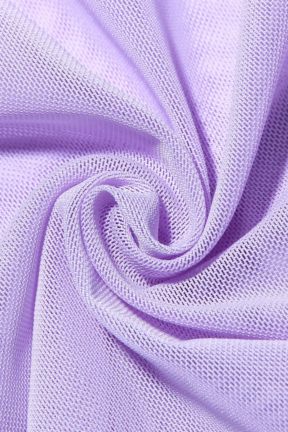 V-neck Lilac Mermaid Long Dress with Slit - Image 8