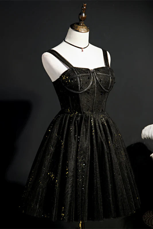 Wine Red Corset Tulle Short Princess Dress - Image 4